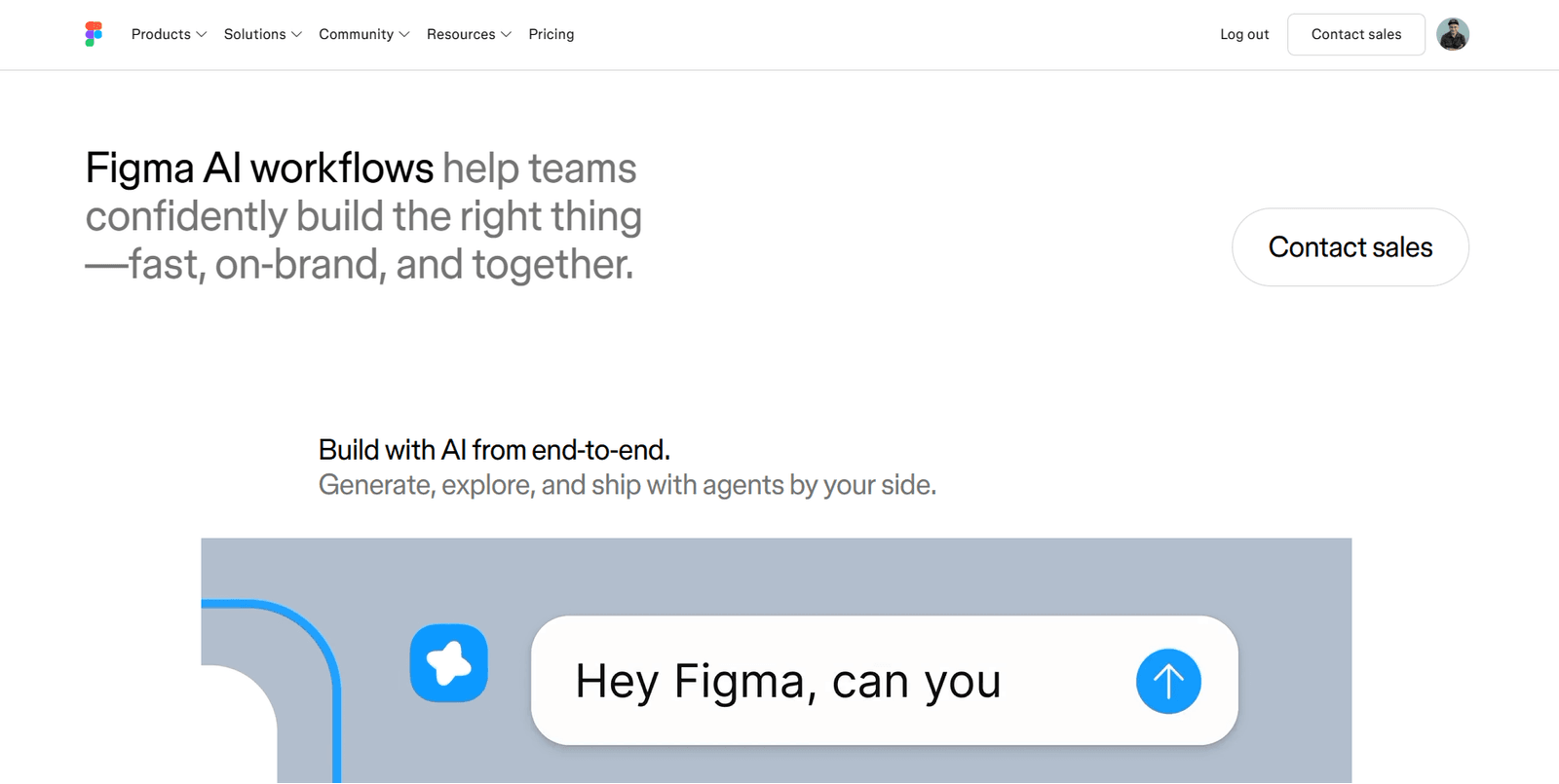 Figma AI interface for product design teams